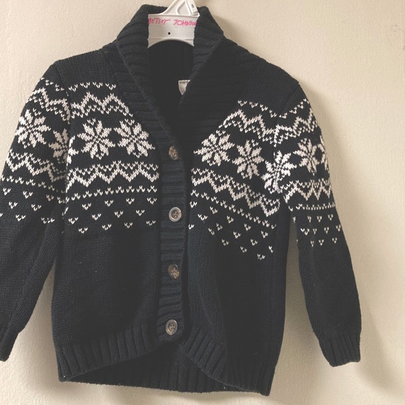 Kids Winter Sweater Cardigan Size 3T - Picture 2 of 4